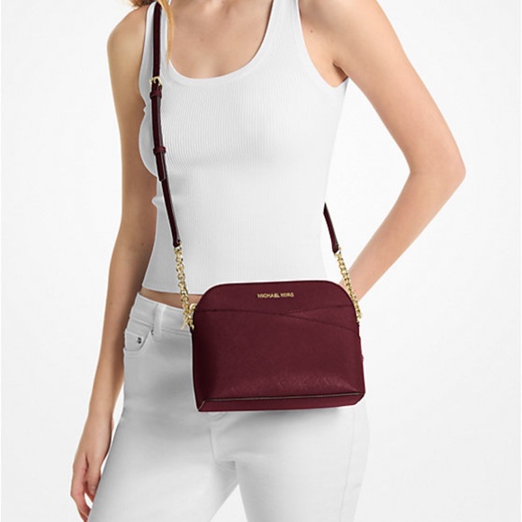 MICHAEL KORS
Jet Set Travel Medium Dome Crossbody Bag
Oxblood 
NWT - Picture 3 of 16